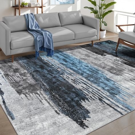Classic red‑and‑white plaid cotton rug, rustic farmhouse style, cozy living‑room, medium pile